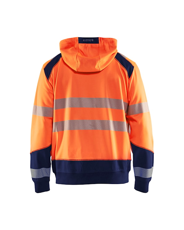 Hooded sweatshirt High Vis High Vis Oranje/Marineblauw