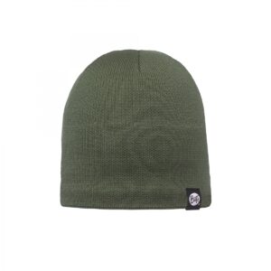 KNITTED & POLAR HAT SOLID MILITARY