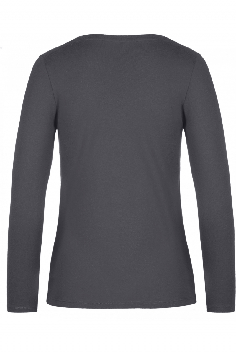 Ladies' T-shirt long sleeve Dark Grey