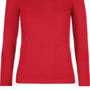 Ladies' T-shirt long sleeve Red