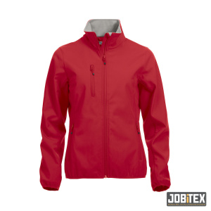 Basic Softshell Jacket Ladies rood