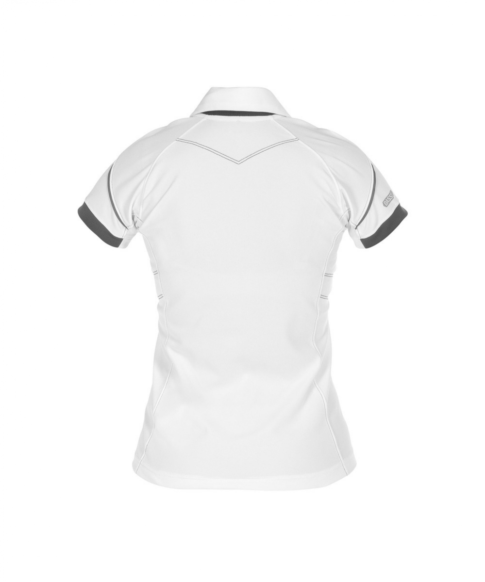 POLO TRAXION WOMEN (215GR) WIT/ANTRACIETGRIJS