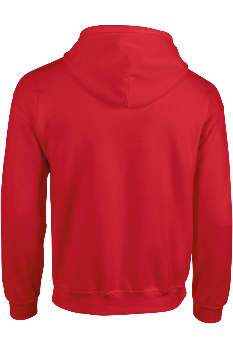 Heavy Blend Adult Full Zip Hooded Sweatshirt Red