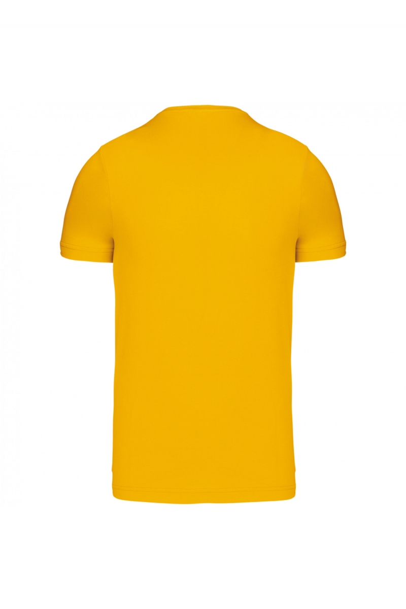 T-shirt V-hals korte mouwen Yellow
