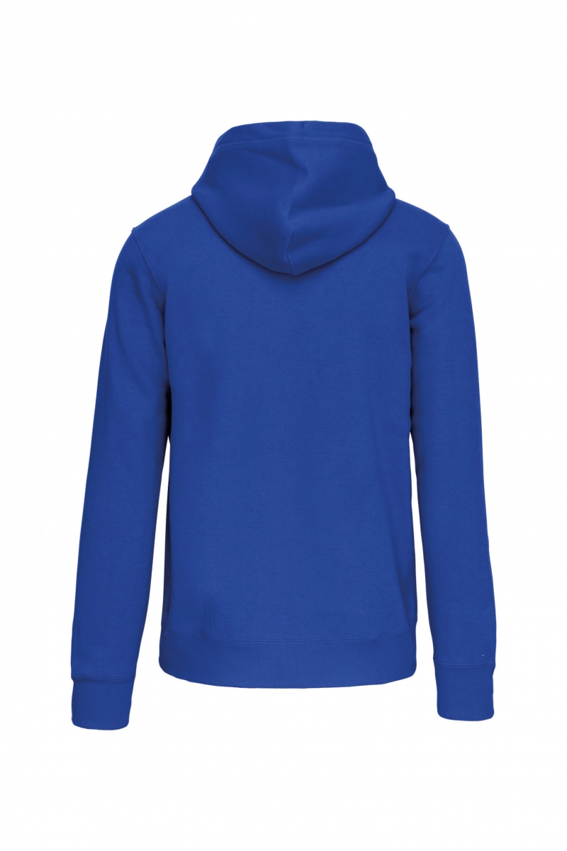 Hooded sweater met rits Light Royal Blue