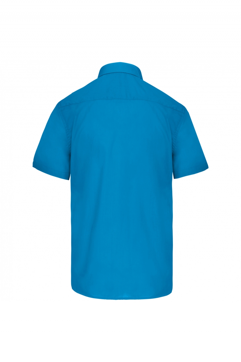 Ace - Heren overhemd korte mouwen Bright Turquoise