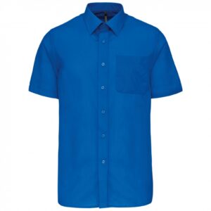 Ace - Heren overhemd korte mouwen Light Royal Blue