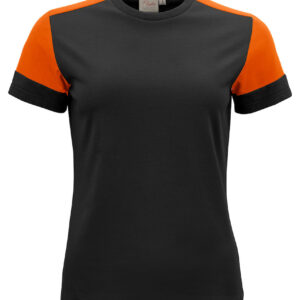 Prime T-Shirt Lady Zwart/Oranje