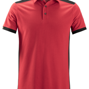 AW Polo Shirt Color Combo Chili rood