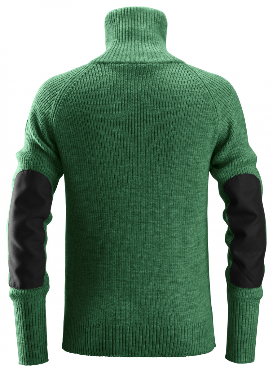 1/2-Zip Wool Sweater Groen