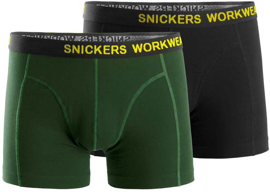 2-pack Stretch Shorts Zwart/Groen