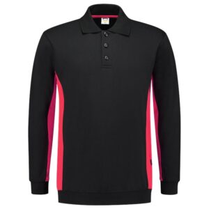 Polosweater Bicolor Blackred