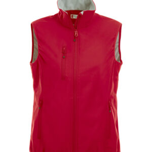 Basic Softshell Vest Ladies rood