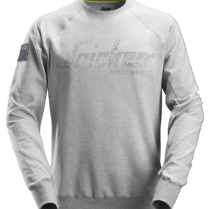 Logo Sweatshirt Gemeleerd grijs